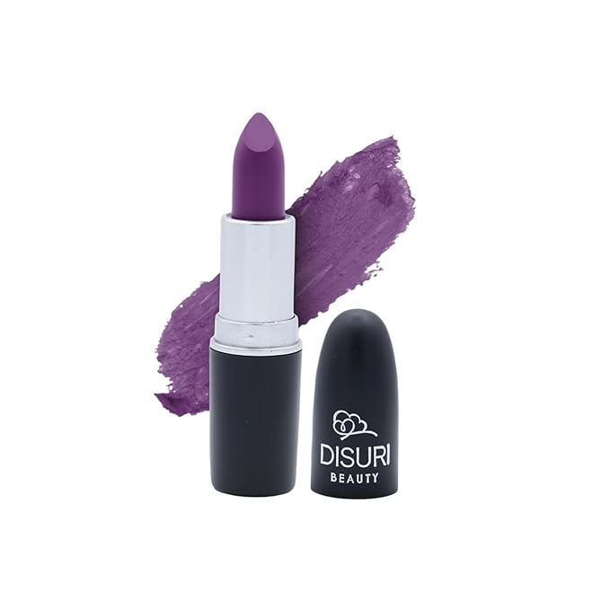 Matte Bullet Long Wear Lipstick - Vegan and Cruelty-Free - Smudge and Waterproof Matte Lipstick with Moisturizing Formula - All Day Comfort - (Amethyst Whisper #26)