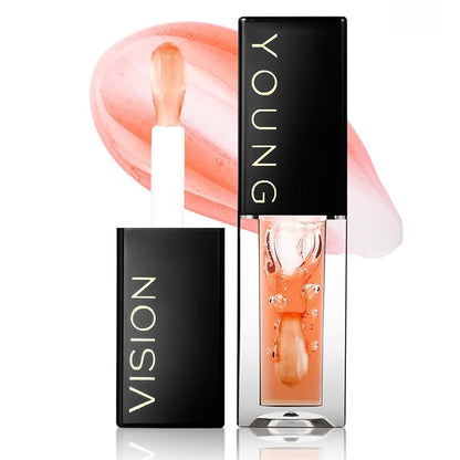 YOUNG VISION Lip Glow Oil, Lip Gloss with Jojoba Seed Oil, Moisturing and Plumping,0.20 fl oz(Pack of 1)
