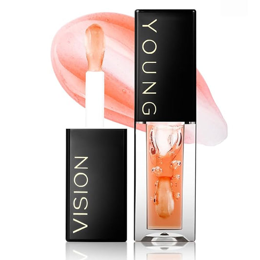 YOUNG VISION Lip Glow Oil, Lip Gloss with Jojoba Seed Oil, Moisturing and Plumping,0.20 fl oz(Pack of 1)