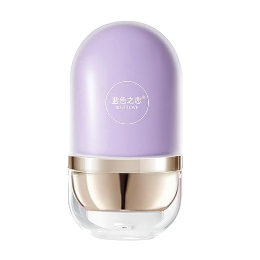 BLUE LOVE 2 in 1 Color Changing Face Primer Liquid Foundation, Makeup Primer for Face Before Makeup, Oil Control Moisturizing Color Corrector Base Primer Makeup for Flawless (Lavender Purple)