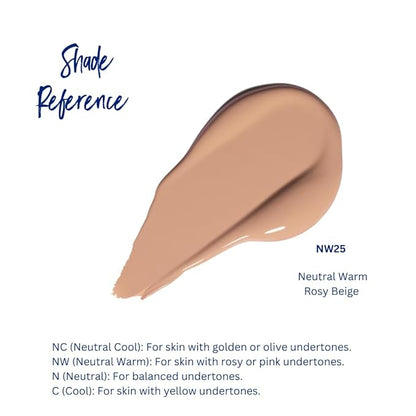 Best Bronze Bombshell Body Makeup - Tattoo Cover Up Makeup & Body Foundation Waterproof - Tattoo Concealer Waterproof for Scars, Varicose Veins Cover Up & Leg Foundation (NW25 Rosy Beige)