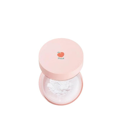 Peach Cotton Multi Finish Powder 5g/0.17oz - Korean Peach Extract Sebum Control Face Powder Silky Setting Powder for Oily Skin & Soft Korean Skin Care Gift Travel Essential