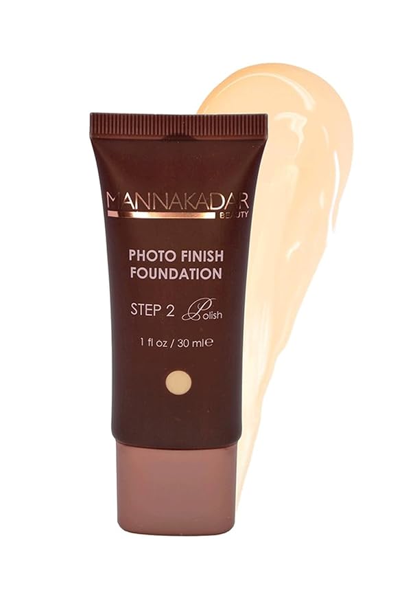 Manna Kadar Beauty C3 Flawless Linen Photo Finish Foundation - Long Lasting, Medium to Full Coverage, Flawless Look, Matte Finish, Water Based, Vitamin E, Antioxidants, Wheat Germ Improves Elasticity