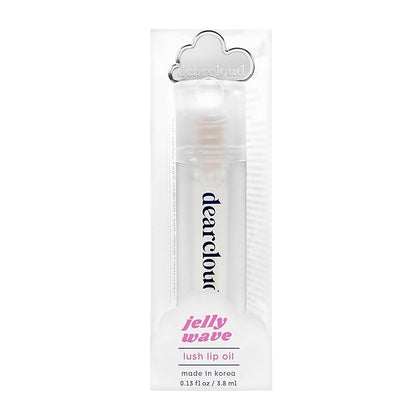 Jelly Wave Lush Lip Oil – Clear Lip Gloss and Lip Gloss for Women - Korean skincare essential – Lip Oil for Women with Collagen - Diamond (0.13 oz)