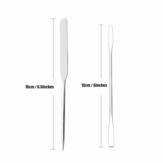 New Korean Stainless Steel Picasso Spatula Makeup, Makeup Spatula Korean, Stainless Steel Makeup Spatulas, Make Up Spatula Tool, 2 Pieces