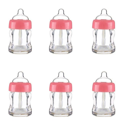 6 Pieces Empty Lip Gloss Tubes Reusable Lip Gloss Containers Milk Bottle Shaped Lips Gloss Tube 7 ml Empty Refillable Lips Gloss Bottles DIY Cosmetics Lipstick Containers, Pink