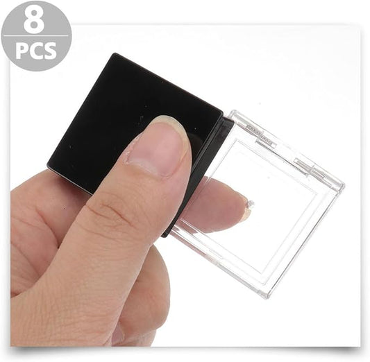 Beaupretty 4pcs Empty Eyeshadow Containers, Empty Square Eyeshadow Case, Makeup Shadow Container with 4 Pans