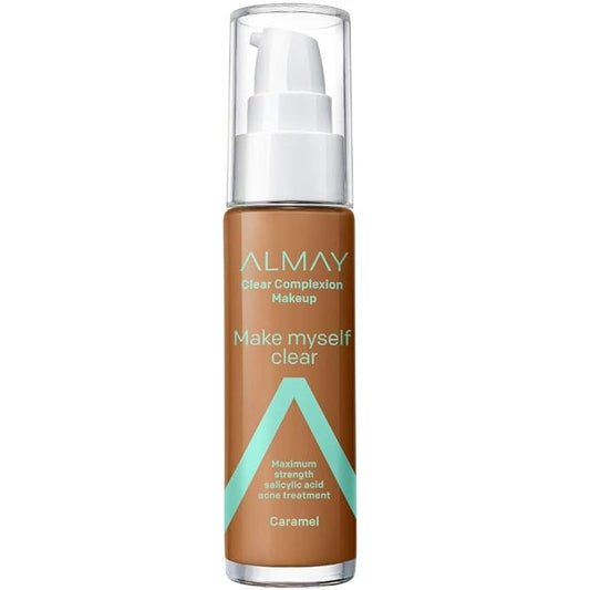 Almay Clear Complexion Makeup, Hypoallergenic, Cruelty Free, Dermatologist Tested Foundation, 1oz