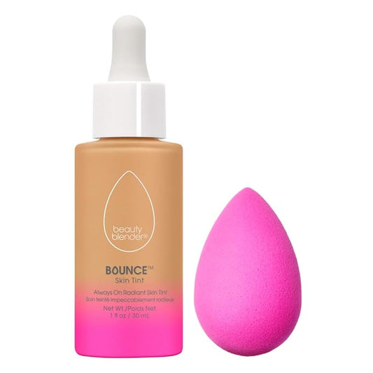 Beautyblender 12-Hour Always on Radiant Skin Tint (Medium 2) & Original Pink Beauty Blender Makeup Sponge Bundle