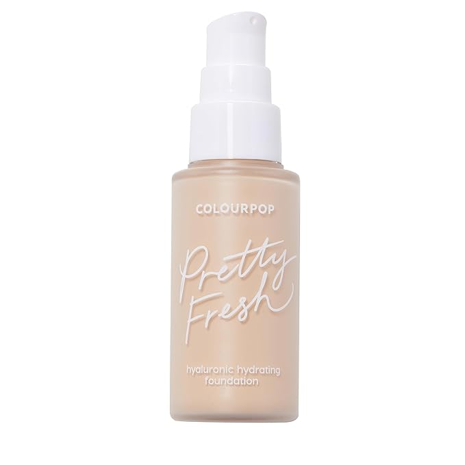 ColourPop Pretty Fresh Liquid Foundation - Hydrating Foundation with Medium, Buildable Coverage & a Natural Finish - Enriched with Hyaluronic Acid & Coconut Water - Fair 25W (1 oz)