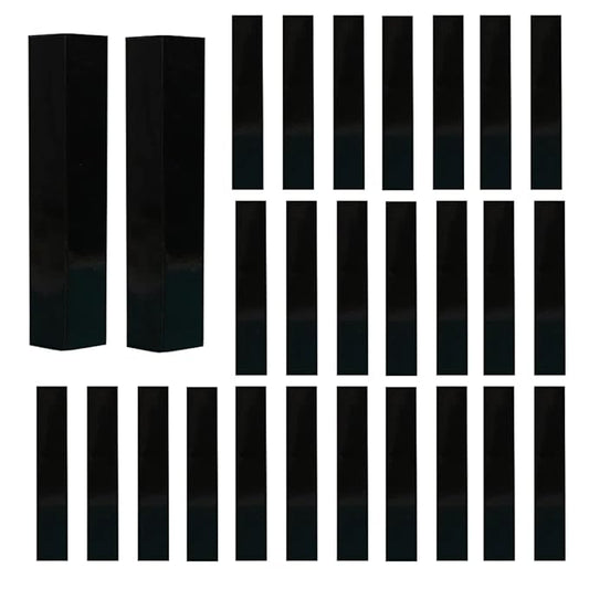 COSIDEA 50 PCS Empty Black Lip Gloss Boxes W21 xW21 xH121mm / 0.83*0.83*4.76 inch, Cosmetic Perfume / Mascara Box Packaging for Small Business Wholesale, small Kraft Paper Box Luxury Holder Wrapping