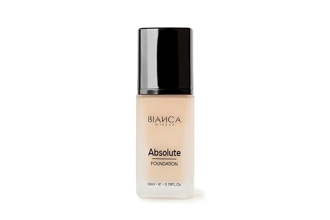Absolute Foundation | Bianca Makeup | Liquid Foundation with Full Coverage | Shine and Oil Control | 24-hour Wear | Water and Humidity Resistant | Various Shades (Nude, 0.10 Fl Oz)