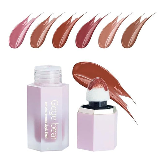 Liquid Contour Stick,Wearing Skin Tint Blush Makeup for Cheeks,Smudge Proof, Natural-Looking, Dewy Finish,Easy to Apply and Create a Natural Flush