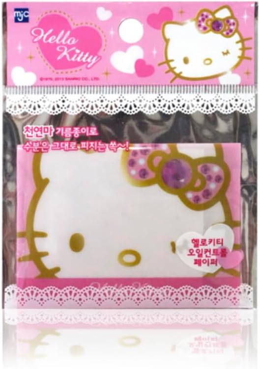 Kitty's Officially Licensed Facial Oil Blotting Paper 100 Sheets - Packaged in Portable Casing