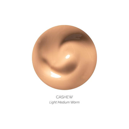 OFIR Skin Satin Medium Coverage Foundation | Lightweight Foundation Makeup with Vegan Formula | Blue Light Protection & Non-Creasing for Long-Lasting Wear | 1 FL OZ (Cashew - Light Medium Warm)