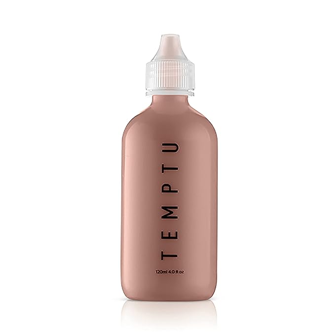 TEMPTU S/B Silicone-Based Airbrush Foundation: Professional Long-Wear Liquid Makeup, Sheer To Full Coverage For A Hydrated, Healthy-Looking Glow & Luminous, Dewy Finish On All Skin Types, 005 Pure Beige, 4 Fl Oz