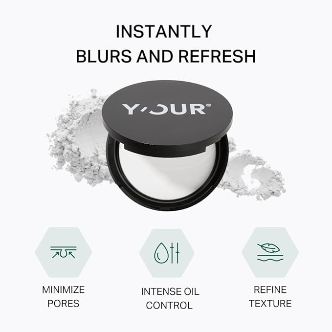Y'OUR Invisible Matte Finishing Powder, Translucent Setting Powder Makeup, Light-Weight & Long-Lasting, for all Skin Tones, Ideal Face Powder for Oil Control, Fragrance-Free & Dye-Free, 8.5g (0.3 oz)