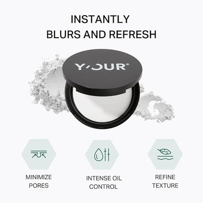 Y'OUR Invisible Matte Finishing Powder, Translucent Setting Powder Makeup, Light-Weight & Long-Lasting, for all Skin Tones, Ideal Face Powder for Oil Control, Fragrance-Free & Dye-Free, 8.5g (0.3 oz)
