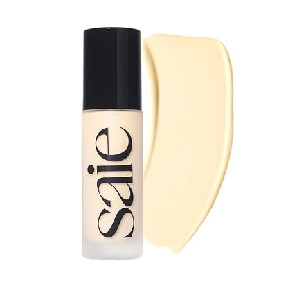 Saie Glowy Super Skin Tint Liquid Foundation - Hydrating Serum Foundation with Lightweight, Medium Coverage - Formulated with Hyaluronic Acid to Hydrate, Brighten and Plump - Shade 2 (1.01 oz)