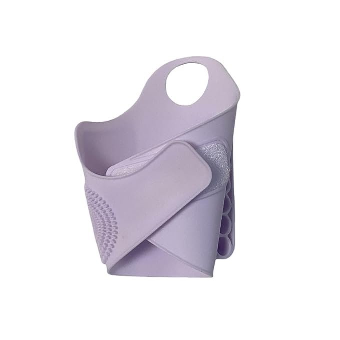1Pc Makeup Palette Makeup Pad Wrist Strap Makeup Brush Holder,Purple