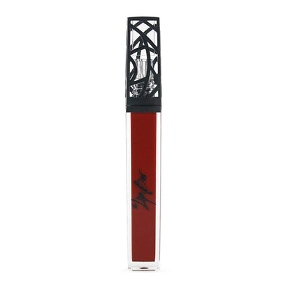 The Lip Bar Vegan Non-Sticky Lip Gloss, with Hydrating Shea Butter for a Lightweight, High Shine Finish, Vixen - Deep Red Opaque