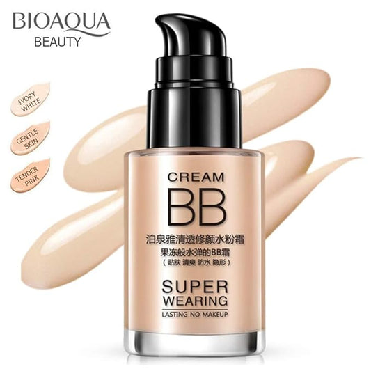 BIOAQUA Cream BB Super Wearing Lasting No Makeup Persistent Water Flawless Cream (IVORY WHITE (BQY13))