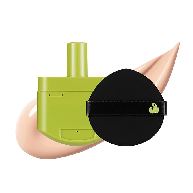 UNLEASHIA Foundation Makeup Healthy-Green Cushion Refill - 15g, Lightweight Buildable Coverage, Vegan Makeup, Natural Satin Finish(14N)