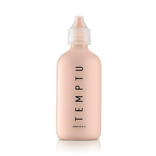 TEMPTU S/B Silicone-Based Airbrush Foundation: Professional Long-Wear Liquid Makeup, Sheer To Full Coverage For A Hydrated, Healthy-Looking Glow & Luminous, Dewy Finish On All Skin Types, 002 Blush Ivory, 4 Fl Oz