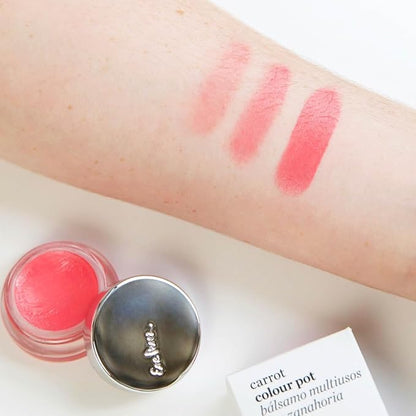 Ere Perez - Natural Carrot Color Pot | For Lips + Cheeks | Buildable, Blendable, Creamy, Vibrant, Satin Finish | Cacao Butter, Avocado + Castor Seed Oil | Vegan, Cruelty-Free, Clean Beauty (Humble)