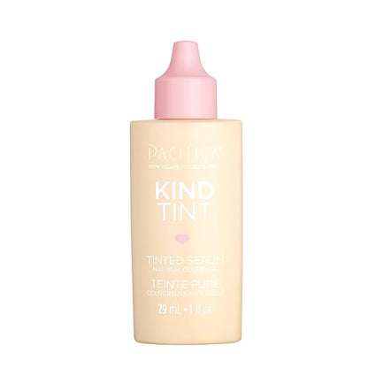 Pacifica Tinted Moisturizer – Kind Tint Serum, Lightweight Hydrating Foundation with Vegan Collagen & Hyaluronic Acid for Dewy Glow, Buildable Coverage, Vegan, 1 fl oz (Shade 24)