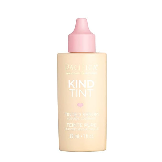 Pacifica Tinted Moisturizer – Kind Tint Serum, Lightweight Hydrating Foundation with Vegan Collagen & Hyaluronic Acid for Dewy Glow, Buildable Coverage, Vegan, 1 fl oz (Shade 24)