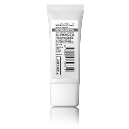 Almay Skintone Matching Foundation, Smart Shade Face Makeup with SPF 15, Hypoallergenic, Oil-Free, Dermatologist-Tested, 100 My Best Light, 1 fl oz