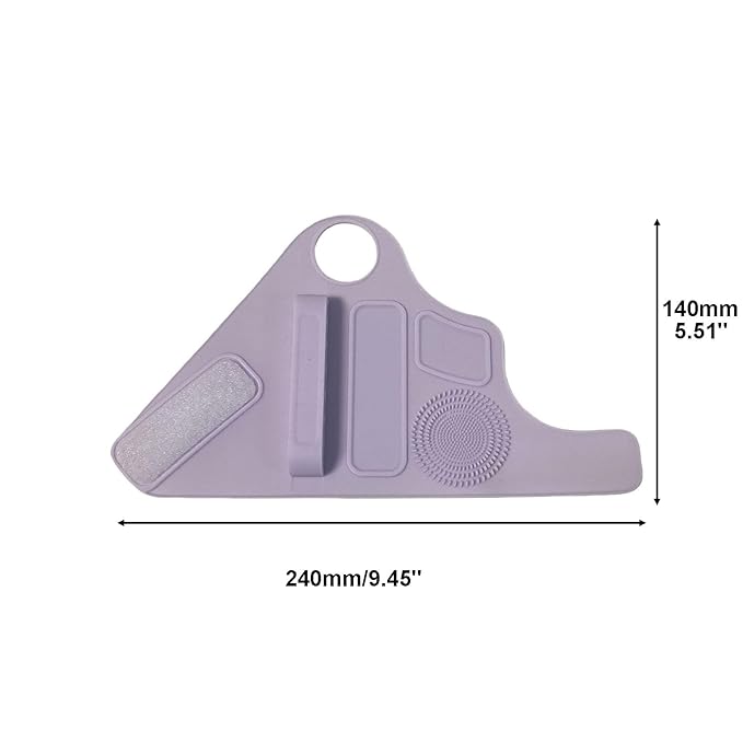 1Pc Makeup Palette Makeup Pad Wrist Strap Makeup Brush Holder,Purple