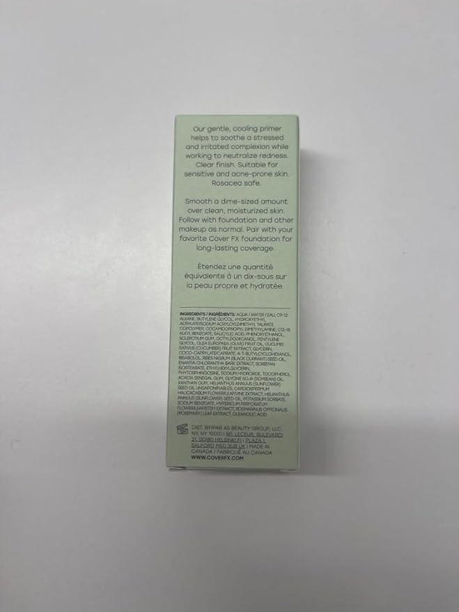COVER FX Stress Remedy Primer - 1 Fl Oz - Cooling Primer - Neutralizes Redness - Safe For All Skin Types