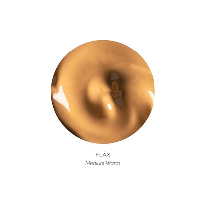 OFIR Skin Satin Medium Coverage Foundation | Lightweight Foundation Makeup with Vegan Formula | Blue Light Protection & Non-Creasing for Long-Lasting Wear | 1 FL OZ (Flax - Medium Warm)