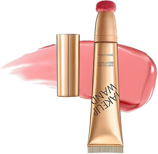 Summaryas Contour Wand & Blush Wand Duo - Blush｜2 In 1 LiquidBlush Wand for Women with Applicator,Cream Contour Stick Makeup (#01, 15ml)