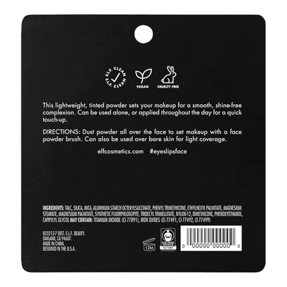 e.l.f. Prime & Stay Finishing Powder, Sets Makeup, Controls Shine & Smooths Complexion, Delivers A Matte Finish, Vegan & Cruelty-Free, Fair/Light
