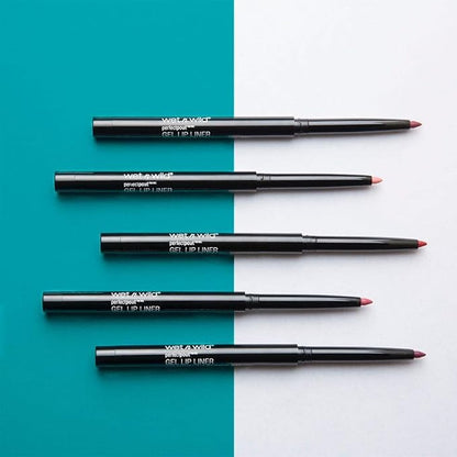 wet n wild Perfect Pout Matte Retractable Gel Lip Liner Pencil, Rich Creamy Long Lasting Color, Well-Defined and Flawless Application, Vegan & Cruelty-Free - Red Bare To Comment
