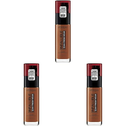 L'Oréal Paris Makeup Infallible Up to 24 Hour Fresh Wear Foundation, Deep Golden, 1 fl; Ounce (Pack of 3)