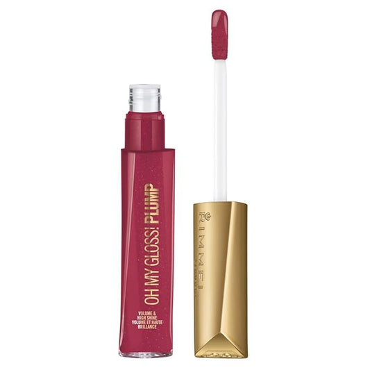 Rimmel Stay Plumped Lip Gloss, 501 Raspberry Sundae, Pack of 1