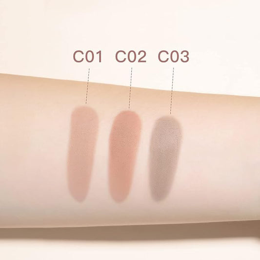 Face Sculpting Contour Powder, Matte Finish Contour Palette,Smooth Face Bronzing Pressed Powder, On the Go Contour Makeup Palette, cool toned Contour Shadow Powder for Light Skins