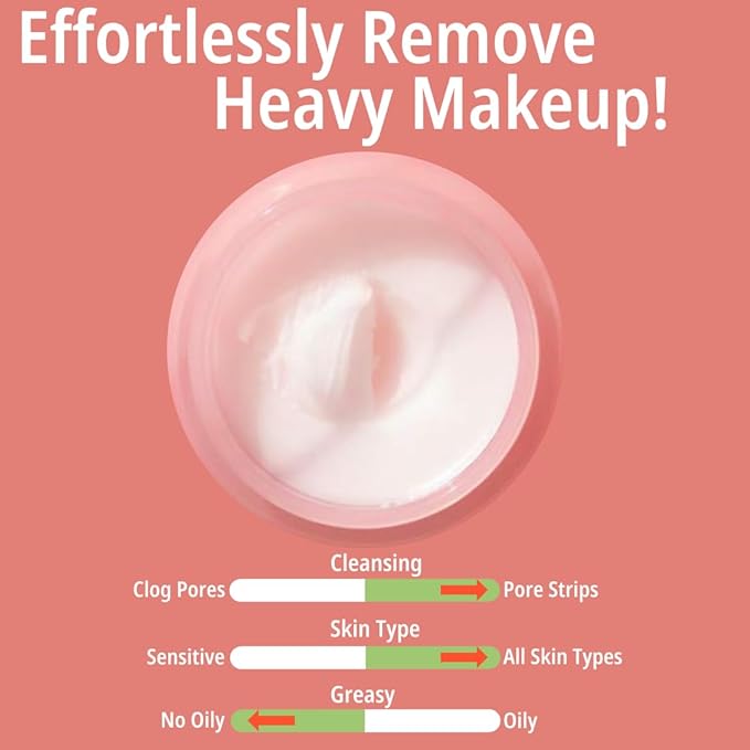 daymellow Light Clean Pink Balm Cleanser 3.04fl.oz/90ml, Face Cleansing Balm, Deep Cleanser, Makeup Remover, Pore Cleansing, Gentle Exfoliating, Moisturizing, Blackhead Remover, Korean Skincare