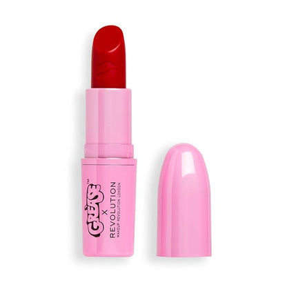 Revolution Beauty x Grease Lipstick Rizzo, 1 Count (Pack of 1), red