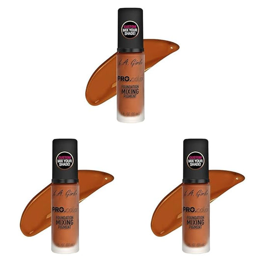 L.A. Girl PRO.color Foundation Mixing Pigment, Orange GLM713 (Pack of 3)