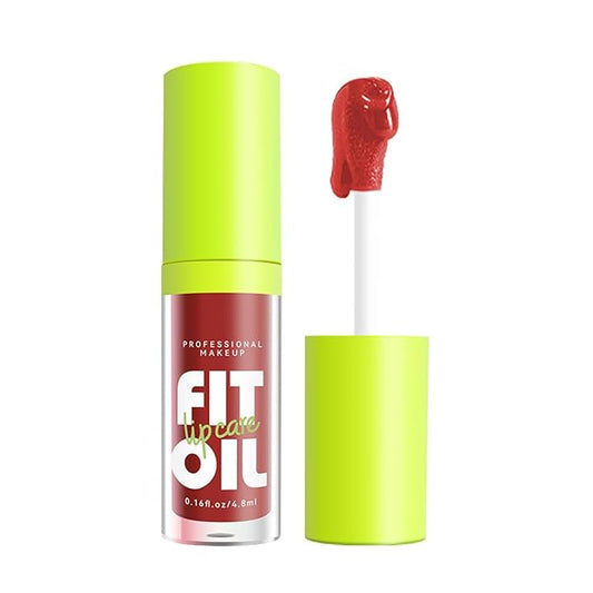 8 Colors Lip Plumping Gloss With Big Brush Head, Moisturizing Formula, Visibly Defines & Plumps Lips Repairing Lightening Lines Fresh Clear Smooth Care (# 07)