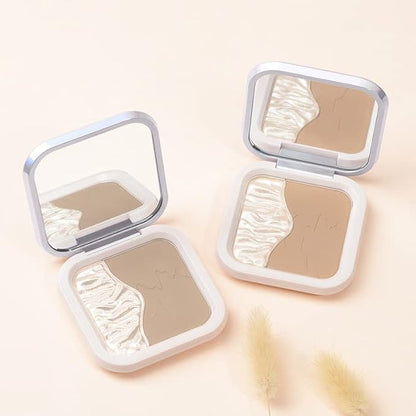 ELLESY Highlighter Contour Powder Makeup Kit，Face Shimmer Highlighter and Matte Finish Contour Bronzer，Lightweight, Easy to apply -C02