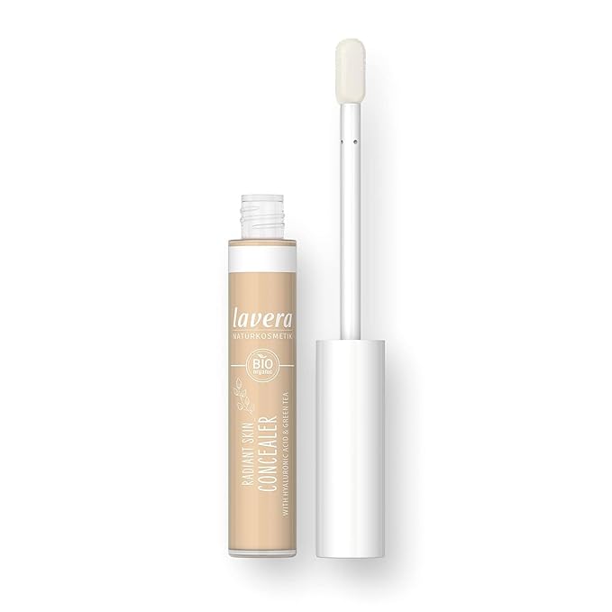 lavera Radiant Skin Concealer - Ivory 01 - Coverage of Dark Circles and Impurities - Up to 8 Hours - Moisturising - Vegan - Natural Cosmetics 1.8 Fl Oz