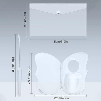 Makeup Mixing Palette, Acrylic Foundation Mixing Palette with Spatula and Storage Bag, Makeup Mixing Palette Tray for Liquid Makeup, Eyeshadow, Pigment Blending