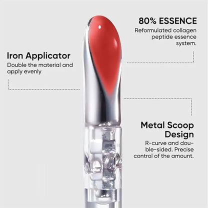 Judydolll Ice Watery Lip Gloss, Ice Iron Tinted Lip Tint, Jelly Hydrating Lip Gloss, Long-Lasting Lightweight Lip Tint (#011)