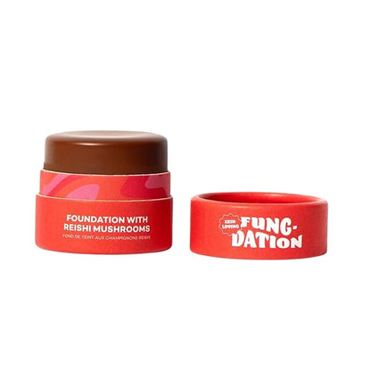 Axiology Fungdation Mushroom Foundation Face Makeup Creamy Wrinkle Defying Minimize Fine Lines Infused with Reishi Deep Hydration Natural Youthful Look Light to Medium Coverage 11.3g (Shade 13)